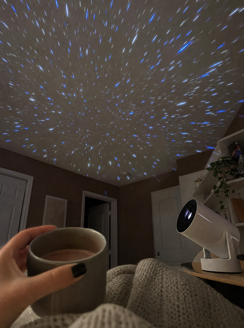 Kelsey P. Cocoa, blanket, hyperspace. Every night.